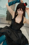 akiyama_mio cosplay dress k-on! one_elbow_glove pantyhose striped suzuya_rin top_hat rating:Safe score:1 user:nil!