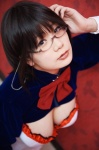 apron chocoball cleavage cosplay glasses kara_no_naka_no_kotori maid maid_uniform myuha_resurei rating:Safe score:1 user:nil!