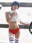 bikini_bottom croptop sasaki_nozomi swimsuit tank_top thighhighs towel rating:Safe score:7 user:nil!