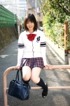 blouse bookbag cardigan costume dgc_0384 kneesocks nishina_sayaka pleated_skirt school_uniform skirt rating:Safe score:0 user:nil!