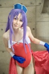 angela cosplay gloves hirano_kurita leotard pantyhose purple_hair ruffles seiken_densetsu seiken_densetsu_3 rating:Safe score:0 user:nil!