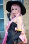 choker cosplay dress elbow_gloves gloves lucia narumi_lain pangya pink_hair witch_hat rating:Safe score:1 user:nil!