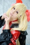 blonde_hair bodysuit cosplay dizzy guilty_gear hairbow misao twintails wings rating:Safe score:0 user:nil!