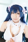 apron blue_hair choker cosplay detached_sleeves dress hairband love_live!_school_idol_project sonoda_umi yuushi rating:Safe score:0 user:pixymisa
