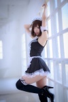 apron black_legwear cosplay hairband high_heels itsuki_akira maid maid_uniform original thighhighs rating:Safe score:6 user:Kryzz