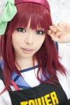 angel_beats! apron cosplay hairband nakamura_yuri red_hair sailor_uniform school_uniform soda_(model) rating:Safe score:0 user:pixymisa