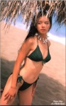 beach bikini cleavage side-tie_bikini swimsuit vivian_hsu rating:Safe score:0 user:StarlitVoyager