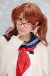 air_gear cardigan cosplay glasses nao_(ii) noyamano_ringo red_hair sailor_uniform school_uniform twintails rating:Safe score:0 user:nil!