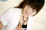 bra dress nurse nurse_uniform open_clothes ponytail sano_mirai stethoscope rating:Safe score:0 user:nil!