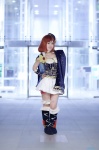 ameno_eisuke beret boots cape cosplay dress garter gauntlets love_live!_school_idol_project nishikino_maki red_hair rating:Safe score:0 user:nil!