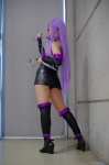 ass chains choker cosplay dress fate/series fate/stay_night knives makiron panties pantyhose purple_hair rider thighhighs rating:Safe score:4 user:nil!