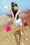 kitahara_rie pleated_skirt ponytail skirt socks tank_top tennis_racket visor vjy_107 warp_you rating:Safe score:0 user:nil!