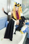 arai_yomi bathroom bathtub bodysuit cosplay detached_sleeves mawaru_penguindrum penguin_hat princess_of_the_crystal shimashou_ka. thighhighs rating:Safe score:0 user:nil!