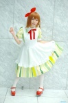 apron cosplay dress hairbow hirasawa_yui k-on! petticoat scarf thighhighs yaya rating:Safe score:0 user:pixymisa