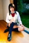 blouse kneesocks minamoto_yuki pleated_skirt school_uniform skirt sweater_vest rating:Safe score:0 user:nil!