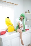 cc cheese-kun code_geass cosplay dress_shirt green_hair kanda_midori pantyhose rating:Safe score:15 user:xkaras