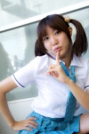 blouse cosplay idolmaster pleated_skirt school_uniform shino_kei skirt takatsuki_yayoi tie twintails rating:Safe score:0 user:nil!
