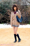 ayaka_yui blouse bookbag cardigan kneesocks pleated_skirt school_uniform skirt rating:Safe score:0 user:nil!