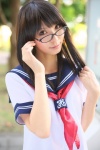 cosplay glasses ichigo_100 rinami sailor_uniform school_uniform toujou_aya rating:Safe score:2 user:nil!