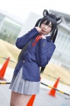 animal_ears blazer blouse cat_ears cosplay k-on! nakano_azusa pleated_skirt sakuya school_uniform skirt twintails rating:Safe score:0 user:nil!
