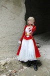 blonde_hair boots braid cosplay dress fate/series fate/stay_night kamui_arisa red_moon saber rating:Safe score:0 user:nil!