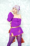 ayane ayane_(doa) cosplay dead_or_alive detached_sleeves dress headband pantyhose purple_hair thighhighs zettai_ryouiki rating:Safe score:1 user:nil!