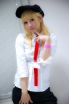 blonde_hair blouse cosplay hat michiko shorts tagme_character tagme_series tie rating:Safe score:0 user:pixymisa
