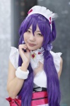 apron cosplay dress hairband love_live!_school_idol_project maid maid_uniform purple_hair seita toujou_nozomi twintails rating:Safe score:0 user:nil!