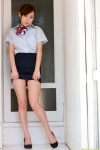 blouse dgc_0880 flight_attendant miniskirt sakurai_mari scarf skirt skirt_lift rating:Safe score:1 user:nil!