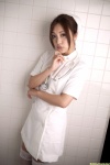 apron bathroom costume dgc_0834 dress nurse nurse_cap stethoscope tatsumi_natsuko thighhighs waitress waitress_uniform zettai_ryouiki rating:Safe score:0 user:nil!