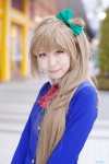 blazer blonde_hair blouse cosplay hairbow jyeri love_live!_school_idol_project minami_kotori school_uniform side_ponytail rating:Safe score:0 user:nil!