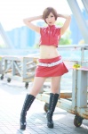 boots cosplay croptop default_costume meiko miniskirt pentama skirt vest vocaloid rating:Safe score:1 user:nil!