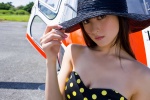 cleavage dress komatsu_ayaka polka_dots straw_hat wanibooks_64 rating:Safe score:0 user:nil!