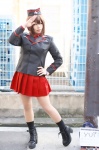 blazer boots cosplay garrison_cap girls_und_panzer military_uniform nishizumi_maho pantyhose pleated_skirt sheer_legwear skirt socks yui_(ii) rating:Safe score:1 user:nil!
