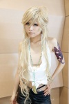 benten blonde_hair cosplay halter_top pantyhose panty_(psg) rugaku shorts zone-00 rating:Safe score:0 user:pixymisa