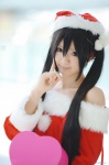 cosplay dress k-on! maika nakano_azusa santa_costume stocking_cap twintails rating:Safe score:1 user:nil!