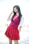 ameri blouse cosplay konoe_konoka mahou_sensei_negima! miniskirt plaid pleated_skirt school_uniform skirt vest rating:Safe score:0 user:nil!