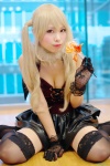 blonde_hair cleavage cosplay dress gloves lollipop original thighhighs twintails uri wings zettai_ryouiki rating:Safe score:3 user:nil!