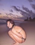 beach bikini ocean private_beach side-tie_bikini sunset swimsuit wet yabuki_haruna rating:Safe score:1 user:nil!