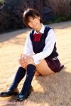 blouse costume kizuki_jui kneesocks pleated_skirt school_uniform skirt sweater_vest rating:Safe score:0 user:nil!