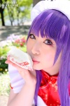 apron cosplay hairband hair_bun purple_eyes purple_hair qipao ranma_1/2 ryo_(v) shampoo twintails rating:Safe score:0 user:pixymisa
