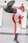 antenna_hair boots cosplay gauntlets hakama_skirt kimono kousuke musubi_(sekirei) pantyhose sekirei sheer_legwear thighhighs white_legwear zettai_ryouiki rating:Safe score:2 user:pixymisa