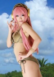 aira bikini cosplay headset megurine_luka pink_hair project_diva swimsuit vocaloid rating:Safe score:7 user:lolzin