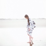 barefoot beach iriyama_noriko ocean ponytail wet yukata rating:Safe score:1 user:nil!