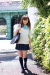 aizawa_niina blouse bookbag kneesocks pleated_skirt school_uniform skirt sweater_vest rating:Safe score:0 user:nil!