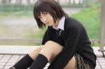 blouse boku_wa_tomodachi_ga_sukunai cardigan cosplay kneesocks mai_(ii) mikazuki_yozora pantyhose pleated_skirt school_uniform skirt tie rating:Safe score:0 user:nil!