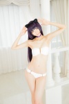 animal_ears bikini cat_ears choker cosplay gokou_ruri kuro_neko_o_kigae_suru mike ore_no_imouto_ga_konna_ni_kawaii_wake_ga_nai purple_hair swimsuit rating:Safe score:4 user:nil!
