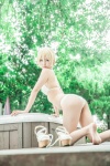 barefoot bikini blonde_hair braid cosplay darjeeling garden_(ii) girls_und_panzer high_heels hot_tub na-san swimsuit rating:Questionable score:3 user:Beako