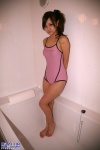 bathroom bathtub momohara_mina one-piece_swimsuit ponytail swimsuit rating:Safe score:0 user:nil!