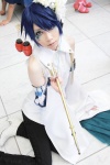 blue_hair cosplay crossplay detached_sleeves dress_shirt houtou_singi kaito pipe trousers vocaloid rating:Safe score:0 user:pixymisa
